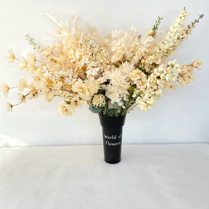 Fleurs artificielles Queyiyi Champagne, branches en soie et plastique de 10cm à 30cm, pour mariage, décoration intérieure et photographie. - Product Image 3