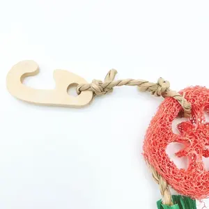 Juguete Masticable para Hámsteres, Cobayas y Gerbillas, Paja de Luffa para Masticar y Limpiar los Dientes, Juguete para Masticar para Conejos - Product Image 5