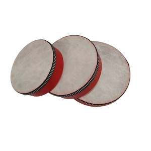 Wholesale Red Painted Wood Frame Hand <b>Drum</b> Orff Percussion Instrument For Chinese Folk Dance Stage - Product Image 2