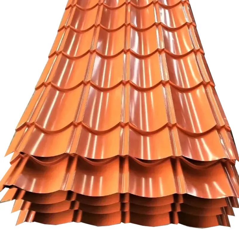 Цвет с покрытием оцинкованный Гофрированный стальной лист цинковый лист крыши