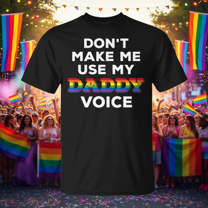 T-shirt décontracté pour hommes, ne me faites pas honte, ne me faites pas passer pour un papa, Rainbow Pride - Product Image 3