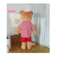 Usine de gros personnalisé de haute qualité fête cosplay location légèrement mascotte ours gros adulte gros ours costume pour mariage
