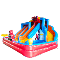 Château Gonflable Mini Spider-Man pour Enfants, Lit de Saut Gonflable Durable et Écologique pour Petites Fêtes