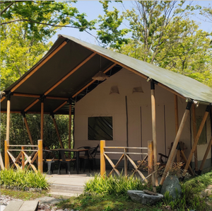 Outdoor Waterproof <b>Wood</b> Frame Luxury Glamping Tent Hotel Tent Camping Tent KT-9 Camping Tent KT-9 - Product Image 4