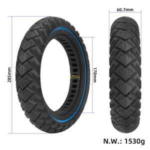 Neumático Sólido Todoterreno ULIP 12*2.125/12*2.5/12 1/2*2 1/4 Blue Line con Ranuras de 28 mm para Scooter Eléctrico, Resistente a Pinchazos - Product Image 2