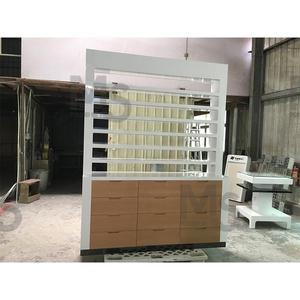 <strong>Famous</strong> Brand Custom MDF Glass Nail Salon Shop Furniture LED Light Cosmetic <strong>Display</strong> <strong>Cases</strong> for Shopping Mall Makeup Stores - Product Image 6