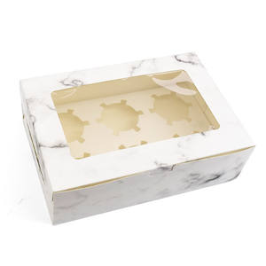 Caja de Regalo para Cupcakes con Logotipo Personalizado, 6 Cavidades, con Ventana, Hecha con Materiales Reciclados, Color Blanco, Productos para el Hogar - Product Image 2