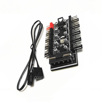 Divisor alimentado de 4 pines IDE de concentrador de ventilador PWM de 10 puertos para ventiladores de refrigeración de escritorio de 4 pines/3 pines con control de velocidad sincronizado