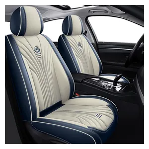 Universal Luxury 5D 9D Car Seat Covers Four Seasons Leather Fashion Design Custom Car Seat Cover Full Five Seats