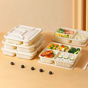 Compostable Disposable Biodegradable Food Container Biodegradable Takeout Takeaway Lunch Box Food Container