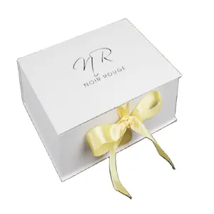 Caja de regalo de chocolate de Navidad DE BODA magnética de papel de cartón blanco grande pequeño de lujo para regalo al por mayor