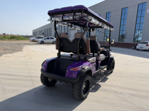 Carrito de Golf Eléctrico de 4 Ruedas y 4 Plazas, Elevado con Carcasa, Buggy Todoterreno con Batería, Llantas Personalizadas y Neumáticos Grandes para Resort o <span class=keywords><strong>Club</strong></span> - Product Image 5