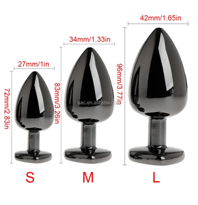 SacKnove Débutant Drôle <span class=keywords><strong>En</strong></span> Forme De Coeur 3 Tailles Butt Plug Dilatateur Ouvre Adulte Anal Sex Toys pour Femmes Couples Stopper Jeu - Product Image 2