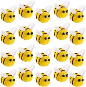Ornamenti decorazioni per la casa lana gialla bumble bambini feltro di lana forma artigianale ciondolo orecchio fai da te tornante feltro palla ape - Product Image 1