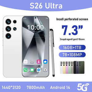 Oferta de Smartphone S26 Ultra AI para Alquiler de Autos, Pantalla de 7.3 Pulgadas, 90Hz, Android 14, 16GB, 1TB, 108MP, 6000mAh, Snapdragon <span class=keywords><strong>Serie</strong></span> 800, 5G, Doble SIM, Reconocimiento Facial - Product Image 3