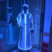Robe LED arabe, costume kaftan du Moyen-Orient, vêtement traditionnel pour spectacle, festival, fête, mariage, célébration