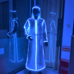 Túnica Árabe LED, Traje Tradicional de Oriente Medio, Kaftan <span class=keywords><strong>para</strong></span> Actuaciones en Escenario, Festivales, Fiestas, Bodas y Celebraciones - Product Image 3