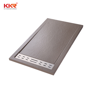 Piedra Artificial portátil bandeja de <span class=keywords><strong>ducha</strong></span> negro Base - Product Image 5