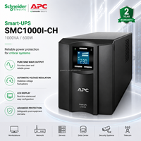 APC SMC1000I Smart UPS 1000VA 230V Alimentation sans interruption avec surveillance LCD AVR pour serveur, ordinateur et équipement informatique