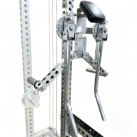 Accessoire de musculation en acier inoxydable pour machine à épaules, levage latéral, exercices d'épaules, entraîneur de bras, accessoire de rack de puissance pour entraînement des épaules