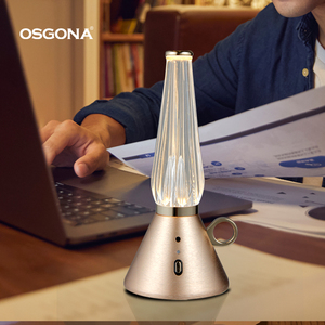 Lámpara de escritorio moderna para radio, LED luz nocturna, barra cálida para carga de teléfono móvil, soporte magnético para teléfono, funciona con pilas para restaurantes - Product Image 6