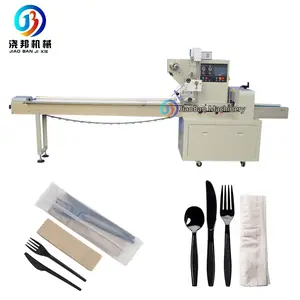 Disposable Forks Spoons And Knives Plastic Bag Pillow Packaging Machine
