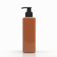 Meilleures ventes ma 300ml pompe en plastique marron bouteilles mates pour produit cosmétique échantillon Anti chute de cheveux shampooing conteneur emballage