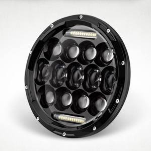Faro LED H4 Vcan <span class=keywords><strong>2022</strong></span> de 7 Pulgadas y Alta Potencia (75W) con Anillo <span class=keywords><strong>Halo</strong></span> Blanco de 6000K, Luz de Conducción de 6000LM, DC 9-32V - Product Image 1