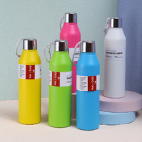 Botella de Acero Inoxidable de 500 ml (17 oz) Personalizada, Termo Delgado con Impresión Personalizada para Regalos B2B