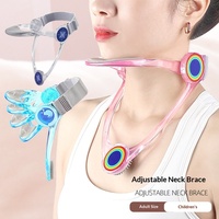 Attelle de soutien du cou pour enfants, en plastique, réglable, pour la posture et la cervicalité, confortable, légère, aide quotidienne aux études