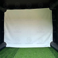 Tente de practice de golf gonflable, taille et couleur personnalisables, logo disponible, enclos de frappe de golf gonflable pour location événementielle