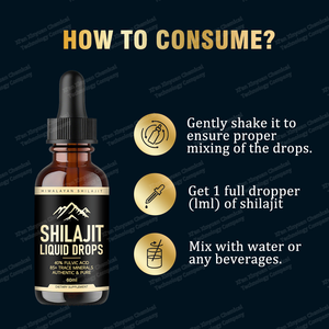Fabriek Shilajit Drops Supplement Shilajit Hars Vloeibare Druppels 85 + Sporenmineralen Complex Ashwagandha Kurkuma Ginseng Volwassen - Product Image 2