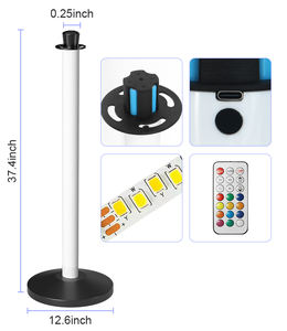 Lüks Otel KTV Sıra Düzenleyici Halat Bariyer Direği Kalabalık Kontrolü Bariyerleri Kalabalık Kontrolü İçin Direk - Product Image 6