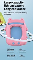 Juguete Educativo de Plástico con Temática de Gatos, Máquina de Lectura para el Aprendizaje Temprano de Niños, Funciona con Pilas, en Inglés