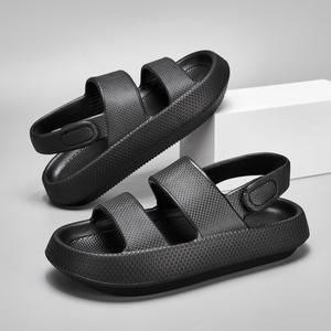 Été Nouvelles pantoufles pour femmes Hommes 2023 Intérieur Eva High Soft Bottom Sandals Trend Slides Beach Shoes Couple Slippers Luxury Sandals - Product Image 2