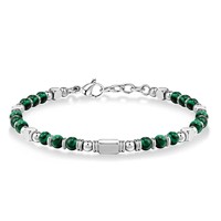 Plaques gravées vierges en acier inoxydable Bracelets oeil de tigre turquoise améthyste perlé en pierre de 4mm