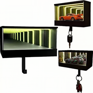 <span class=keywords><strong>Porte</strong></span>-clés <span class=keywords><strong>Mural</strong></span> Effet <span class=keywords><strong>Miroir</strong></span> Infini pour Voiture avec Lumière LED – Organisateur de Clés de Voiture pour <span class=keywords><strong>Porte</strong></span>, Appartement, Maison, Bureau, Entrée - Product Image 2