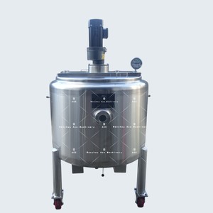 100L Double-Layer Stainless Steel Covered Chemical Scraping <b>Wall</b> Liquid Mixing Tank - Product Image 1