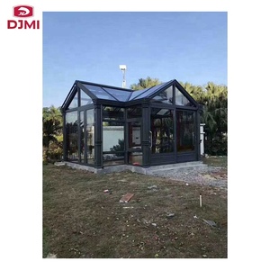 Marca nueva terraza acristalada de aluminio jardín inclinación diseño calor romper de <span class=keywords><strong>Patio</strong></span> de aluminio habitación - Product Image 5