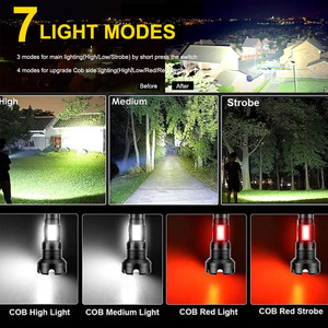90000 Lumens LED Đèn pin chiến thuật có thể sạc lại xhp90 USB Zoomable 7 chế độ siêu sáng đèn pha Spotlight <span class=keywords><strong>Torch</strong></span> ánh sáng - Product Image 3