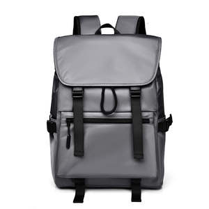 Custom Large Capacity Leisure Vitality <b>Backpack</b> With Bag Cover <b>Black</b> Gray Blue for Outdoor Travel Hiking and Laptop Use - Product Image 3