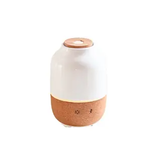 Humidificador de aire ultrasónico para aromaterapia de 130ML, difusor de aceite esencial de aroma eléctrico de cerámica para habitación del hogar