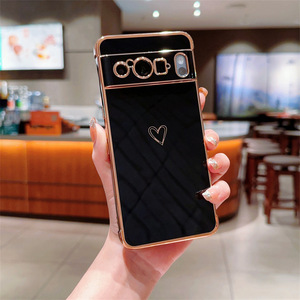 Para <span class=keywords><strong>Google</strong></span> Pixel 9 Pro Funda para teléfono móvil Galvanoplastia Amor Corazón Diseño Anti-caída Funda para teléfono a prueba de golpes - Product Image 3
