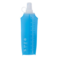 Vente en gros d'usine, bouteille d'eau de randonnée en TPU de 250 ml et 480 ml, gourde souple pliable pour la course à pied avec logo personnalisé