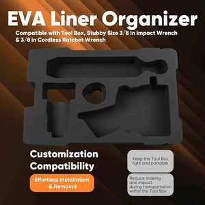 Box Packaging and Transport Supplier Custom EVA <b>Foam</b> Inserts <b>Foam</b> Laser Cut for Tool Box Hookah Protective - Product Image 5