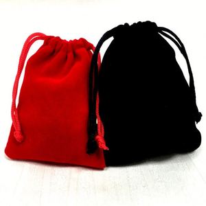 Sacs cadeaux en velours rouge à cordon, grande taille, doux, pour Noël et mariage, emballage de bijoux, sacs en velours pour téléphone – Offre Spéciale - Product Image 2