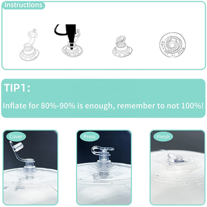 LGM Jouet de plage en PVC Cadeau animal gonflable coloré Flotteur d'eau à paillettes Ballon de plage 3D Waterballs - Product Image 6