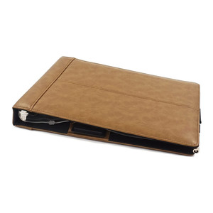 Executive Check Binder Retro Look And Feel 7 Ring With Zippered Pocket Checkbook Combo