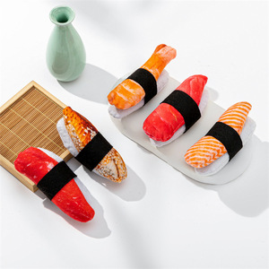 Juguete de peluche para gatos, atún, sushi, hierba gatera, juguete divertido para gatos, fabricación al por mayor, juguete interactivo para gatos - Product Image 1