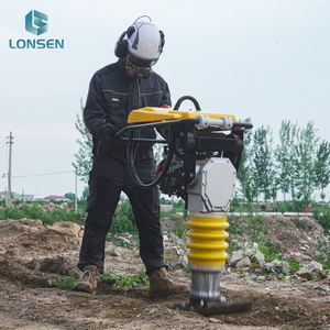 Apisonadora de Construcción de Carreteras con Motor de Gasolina HCR110, Apisonadora Tipo Jumping Jack - Product Image 1